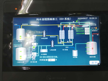 义乌环保公司纯水PLC电控柜项目案例